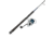 Quantum Strive Spinning Reel and Rod Combo, 7ft, 1-PC, Heavy, Moderate-Fast Rod, Graphite Composite Blank, SZ 8000 Reel, 4+1 Bearings, 4.7-1 Ratio, Silver/Blue, SV8000701H1530.P2