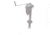 Quick Products Replacement Manual Crank For Electric Tongue Jack, Slotted, JQ-SDDL