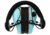 Radians Dual Mic Electronic Earmuffs NRR 23 -Aqua, R3220ECS