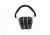 Radians R2500 Folding Slim Cup NRR 34 Passive Ear Muff w/ Free Plugs, Black R2500CS