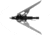 Rage Tyrant 3 Blade Broadhead, 100 Grain, Pack of 3, Black/Silver, R70001