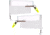 Rainbow Original Clearboard Ultra-Light Planer Board, 1 Pair of Planer Boards 4.5"x9" in peggable box, OCB-9