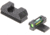 Rainier Arms Sig Sauer P320 Fiber Optic Sight Set, Logo, Black, RA-P320-FO-SET-LG