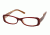 Ralf Lauren RL6004 Eyeglasses Styles Top Bordeaux/White/Brown Wood Frame w/Non-Rx 50 mm Diameter Lenses, 5015-5016