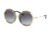 Ralph Lauren RL7060 Progressive Prescription Sunglasses, 53mm, Sanded Gold/Black, RL7060-93498G-53-PRO