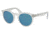 Ralph Lauren RL8146P Single Vision Prescription Sunglasses, 49mm, Sandblast Crystal, RL8146P-500256-49-SV