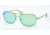 Ralph RA4105 Sunglasses 483/1-58 - Matte Green Frame, green blue mirror Lenses