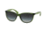 Ralph RA5179 Progressive Prescription Sunglasses RA5179-125811-56 - Lens Diameter 56 mm, Frame Color Green Translucent