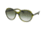 Ralph RA5187 Single Vision Prescription Sunglasses RA5187-13168E-57 - Lens Diameter 57 mm, Frame Color Green Horn