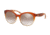 Ralph RA5211 Progressive Prescription Sunglasses RA5211-15156F-53 - Lens Diameter 53 mm, Frame Color Amber Gradient