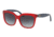 Ralph RA5213 Sunglasses 316111-55 - Red/navy Frame, Grey Gradient Lenses
