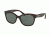 Ralph RA5218 Sunglasses 137871-55 - Dark Tortoise Frame, Green Solid Lenses