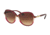 Ralph RA5220 Sunglasses 158313-57 - Burgundy Gradient/burgundy Frame, Brown Gradient Lenses
