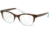 Ralph RA7101 Prescription Eyeglasses 5739-51 - Top Dark Havana On Azure Trasp