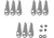 Ramcat 1in Single Bevel Replacement Blades For Archery, R1013