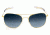 Randolph Aviator 23K Gold Frame, Blue Gradient Nylon Lens, 23K Gold Frame, 58MM AF81602-NY