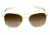 Randolph Aviator 23K Gold Frame, Tan Gradient Nylon Lens, 23K Gold Frame, 55MM AF51604-NY