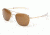 Randolph Aviator 23K Gold Frame, Tan Polarized Glass Lens, 23K Gold Frame, 58MM AF81632