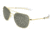 Randolph Aviator Sunglasses, Gold 23K Frame, Gray Lens, AF005