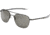 Randolph Aviator Sunglasses, Matte Black Frame, Gray Lens, AF015
