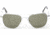 Randolph Aviator Sunglasses, Matte Chrome Frame, Gray Lens, AF080