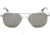 Randolph Aviator Sunglasses, Gun Metal Frame, Gray Lens, AF093
