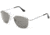 Randolph Aviator Sunglasses, Matte Chrome Frame, Gray Lens, AF133