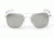 Randolph Aviator Bright Chrome Frame, Gray Glass Lens, Bright Chrome Frame, 58MM AF83611