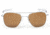 Randolph Aviator Bright Chrome Frame, Tan Glass Lens, Bright Chrome Frame, 55MM AF53612