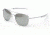 Randolph Aviator Matte Chrome Frame, Gray Flash Mirror Glass Lens, Matte Chrome Frame, 55MM AF54663