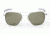 Randolph Aviator Matte Chrome Frame, Gray Glass Lens, Matte Chrome Frame, 58MM AF84611