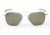 Randolph Aviator Matte Chrome Frame, Gray Polarized Glass Lens, Matte Chrome Frame, 52MM AF24634