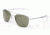 Randolph Aviator Matte Chrome Frame, Gray Polarized Glass Lens, Matte Chrome Frame, 52MM AF24634