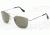 Randolph Aviator Matte Chrome Frame, Gray Polarized Glass Lens, Matte Chrome Frame, 55MM AF54434