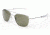 Randolph Aviator Matte Chrome Frame, Gray Polarized Glass Lens, Matte Chrome Frame, 58MM AF84634