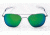 Randolph Aviator Matte Chrome Frame, Green Flash PC Lens, Matte Chrome Frame, 55MM AF54667-PC