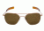 Randolph Aviator Progressive Prescription Sunglasses, Rose Gold Satin Frame, Polarized, AF5Z632PR