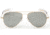 Randolph Concorde 23K Gold Frame, Gray Flash Mirror Glass Lens, 23K Gold Frame, 57MM CR71663