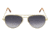 Randolph Concorde 23K Gold Frame, Gray Gradient Nylon Lens, 23K Gold Frame, 61MM CR11403-NY