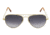 Randolph Concorde 23K Gold Frame, Gray Gradient Nylon Lens, 23K Gold Frame, 57MM CR71403-NY