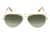 Randolph Concorde 23K Gold Frame, Green Gradient Nylon Lens, 23K Gold Frame, 57MM CR71401-NY