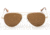Randolph Concorde 23K Gold Frame, Tan Polarized Glass Lens, 23K Gold Frame, 57MM CR71432