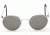 Randolph P-3 Bright Chrome Frame, Gray PC Lens, Bright Chrome Frame, 49/23MM P3P3741