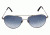 Randolph The Hawk Single Vision Prescription Sunglasses, Dark Ruthenium Polished Frame, OP7F402-2-NYSV