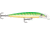 Rapala Scatter Rap Deep Husky Jerk 10, Green Tiger UV, 4in, 3/8oz., SCRDHJ10GTU