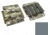 Raptor Tactical Side Plate Pockets, MOLLE/Velcro, 7x8 in, Tactical Grey, RT-SPP-TG-8x7