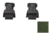 Raptor Tactical Universal Chest Rig - Attachment Kit, Black/Ranger Green, One Size, RT-UCR-AK-BK-LRG