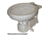 Raritan Sea Era Household Electric Toilet - Integral Sea Water - Straight &amp; 90 Discharge - 12V 33732