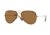 Ray-Ban AVIATOR FLAT METAL RB3513M Single Vision Prescription Sunglasses RB3513M-149-83-56 - Lens Diameter 56 mm, Frame Color Sand Gold/brown