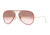 Ray-Ban AVIATOR FULL COLOR RB3025JM Sunglasses 001/X3-55 - Arista Frame, Pink Gradient Brown Photo Lenses